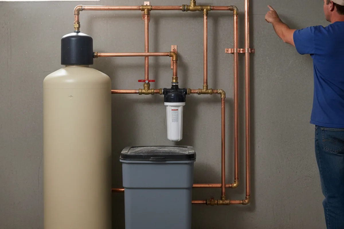Whole-house water treatment system installed in New Vernon